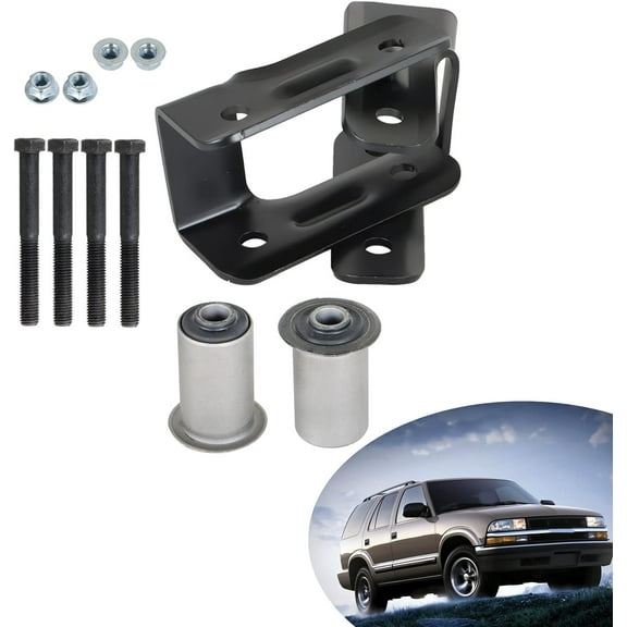 munirater 2-Pack Leaf Spring Shackle Kit Rear LH & RH Replacement for 1995-2005 Blazer/1994 Blazer S10/1994-2001 Jimmy S15 15665302 722-028