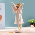 thumbnail image 2 of Estatuas de ángeles de hadas de resina de 15 cm con cordero para decoración del hogar, 2 of 4