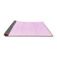 thumbnail image 2 of Ahgly Company Indoor Round Solid Pink Modern Area Rugs, 6' Round, 2 of 4