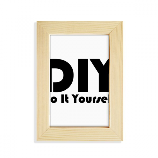Quote Do It Yourself Art Deco Fashion Desktop Display Photo Frame Picture Art Painting 5x7 inch