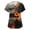 Multicolor #36, variant on Womens Halloween Scrub Tops Skull Pumpkin V Neck Horror Medical Uniform Castle Candy Spooky Short Sleeve Medical Scrubs, M
