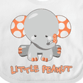 thumbnail image 4 of Inktastic Little Peanut Cute Baby Elephant Boys or Girls Baby Bib, 4 of 4