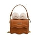 thumbnail image 3 of Bolso de hombro con solapa para mujer, mini bolso de cadena, pequeño y elegante, bolso de mano para exteriores Marrón, 3 of 9
