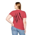 thumbnail image 6 of Effete Feline Claw Marks Scratch Unisex Softstyle T-Shirt, 6 of 12