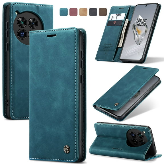 ETFAST Leather Phone Case Wallet With Card Holder Zipper For OnePlus 12 11 8T 8Pro 7Pro Nord High Quality Leather Phone Case