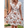 thumbnail image 6 of Women Wrap Dress Summer V Neck Cover Ups Dresses Casual Sundress Color XXL, 6 of 9