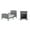 Cool Gray, variant on Child Craft Hampton Toddler Bed and Nightstand Bedroom Set, Low to Ground Design, Dusty Heather, 2-Piece