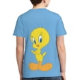 thumbnail image 2 of Cartoon Tweety Bird Teen T-Shirt Crewneck Short Sleeve Double-Sided Print Summer Tee Shirts Top For Youth Boys Girls Children X-Large, 2 of 7