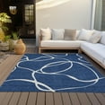 thumbnail image 6 of Addison Rugs Chantille Indoor/Outdoor Transitional Geometric, Abstract Navy Washable Rectangle Rug, 3' x 5', 6 of 6