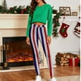 thumbnail image 3 of Women's Christmas Printed Ankle Length Seasonal Printed Leggings, 3 of 7