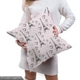 thumbnail image 4 of Eiffel Fabric by the Yard, Polka Dot Pattern with Sketchy Eiffel Tower and Romantic Hearts, Decorative Upholstery Fabric for Sofas and Home Accents, 1 Yard, Pale Pink Black White by Ambesonne, 4 of 4