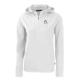 thumbnail image 2 of Women's Cutter & Buck  White Baltimore Orioles Daybreak Eco Recycled Half-Zip Hoodie, 2 of 3