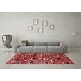 thumbnail image 3 of Ahgly Company Indoor Rectangle Solid Red Modern Area Rugs, 3' x 5', 3 of 4