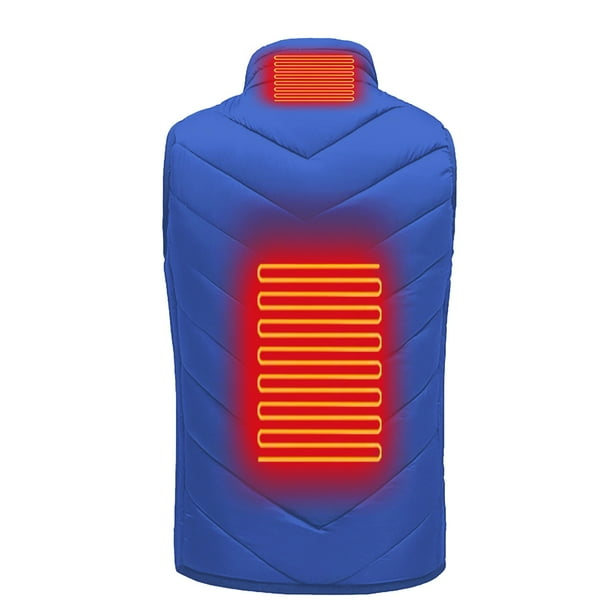 Veste Chauffante Enfants USB - Doudoune Électrique 3 Zones Chauffage - Garçons Filles 4-15 Ans