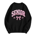 thumbnail image 5 of Embroidered Senior Sweatshirt Class of 2027, Senior Graduation Back to School Gifts Long Sleeve Cute Tops Oversized Pullover Fall Outfits, 5 of 6