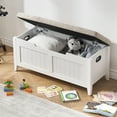 thumbnail image 2 of Garvee Banco de Almacenamiento de Madera con Tapa Abatible y Asiento Acolchado – 118 kg, para Recámara y Sala, 2 of 14
