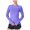 Purple, variant on Womens UPF 50 Sun Shirt Rash Guard Sun Long Sleeve Breathable Running T Shirts Summer Top Black L