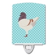 thumbnail image 1 of Carolines Treasures BB8123CNL German Modena Pigeon Blue Check Ceramic Night Light, 1 of 1