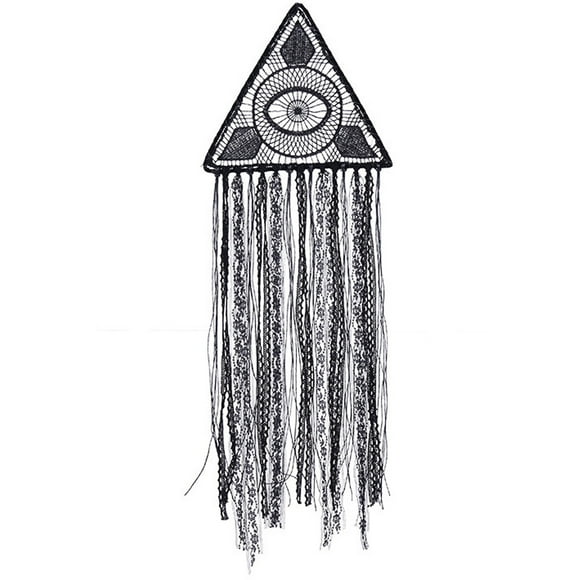 Tapiz de macramé para colgar en la pared del hogar, atrapasueños de mal de ojo, estilo gótico, decoración para colgar en la pared