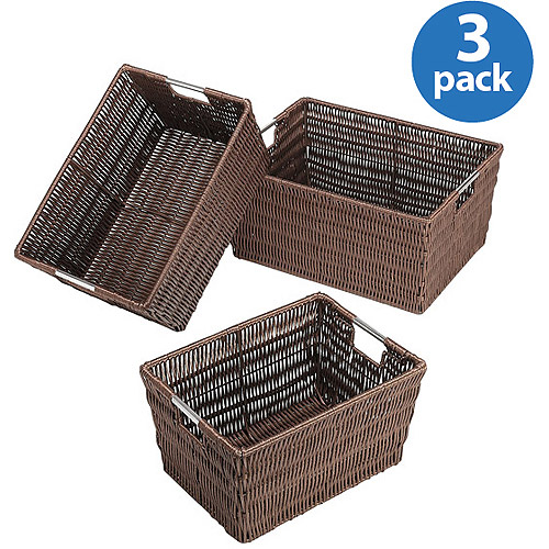 Whitmor Rattique Storage Baskets - Set of 3 - Java - image 5 of 8