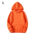 thumbnail image 1 of Sudadera con capucha Sudadera con capucha unisex de algodón Sudadera con capucha que absorbe el sudor Sudadera con capucha, Naranja, L Vogacara  AP000776-35, 1 of 7