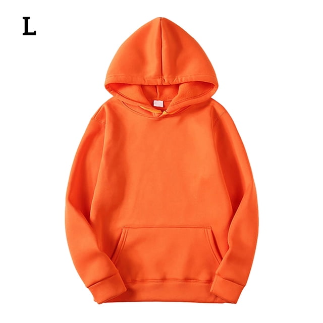 Sudadera con capucha Sudadera con capucha unisex de algodón Sudadera con capucha que absorbe el sudor Sudadera con capucha, Naranja, L Vogacara AP000776-35