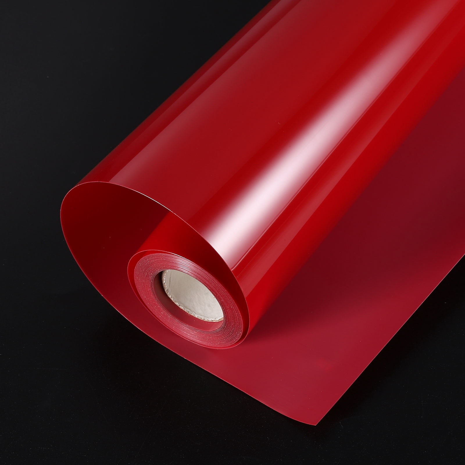 Uxcell HTV Heat Transfer Vinyl 11.8" x 15ft Roll PU Glossy Red Iron on Vinyl for All Cutter Machine, Easy to Cut & Weed