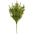 thumbnail image 1 of 19.7 Inch Silk Artificial Sprig, Realistic Greenery Pick for Christmas Tree Filler & Rustic Wedding Arch, Bendable Branch, Simulated Fokkers Pine*1 Piece, 1 of 8