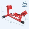 thumbnail image 3 of EDTara Universal Motorcycle Wheel Chock & Front Stand, 1500 Lb Heavy Duty Tire Holder With Quick Adjustment for Trailers and Storage, 3 of 6