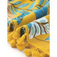 thumbnail image 5 of INSPIRE CHIC Boho Floral Skirts for Women's Tie Side Knot Tassel Slit Beach Mini Skirt XS Yellow, 5 of 6