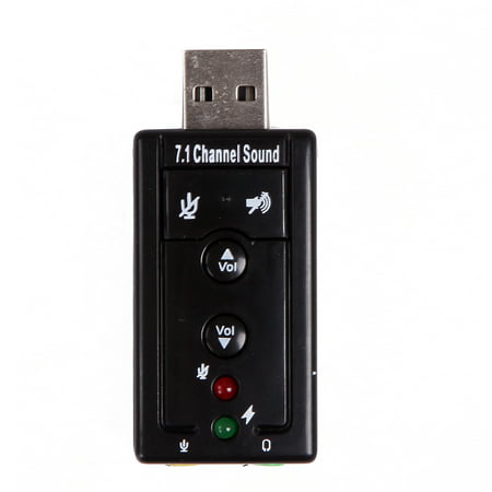 HDE 7.1 Channel Booster USB External Sound Card Audio