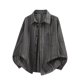 thumbnail image 2 of Ceisia Men's Oversized Vertical Stripe Long Sleeve Turndown Collar Casual Shirt Gifts, 2 of 9