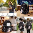 thumbnail image 2 of Kuiaobaty Cat Galaxy Print Backpack and Lunch Box Set for Girls Planet Stars Print Backpack and Water Bottle Sleeve with Adjustable Strap Lightweight Bookbag with Pencil Case for School, 2 of 7