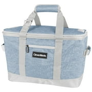 CleverMade 50 Can Collapsible Cooler, Blue/Cream