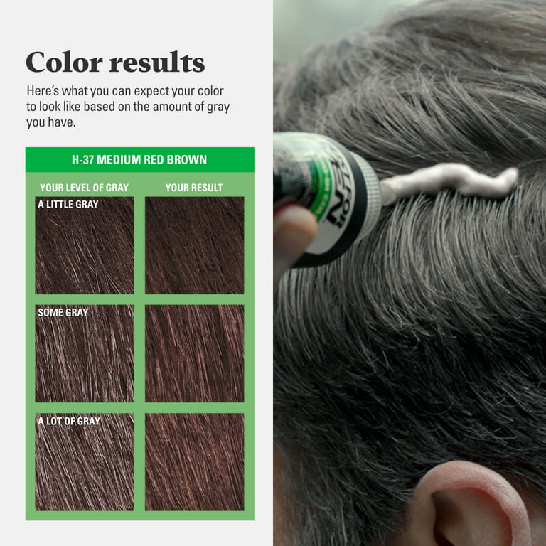 Just For Men Shampoo-in Hair Dye for Men, H-37 Medium Red Brown