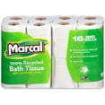 thumbnail image 3 of Marcal 100% Recycled Two-Ply Toilet Paper, White, 96 Rolls/Carton -MRC16466, 3 of 5