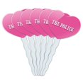 thumbnail image 1 of Police, The Heart Love Cupcake Picks Toppers - Set of 6, 1 of 1