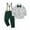 Green, variant on CARETOO Toddler Baby Boys Clothes Outfits Long Sleeve Formal Dress Shirt Bow Tie Suspender Pants 3pcs