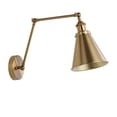 thumbnail image 5 of JONATHAN Y Rover 7" Classic Industrial Metal Adjustable Arm LED Wall Sconce, Brass, 5 of 7