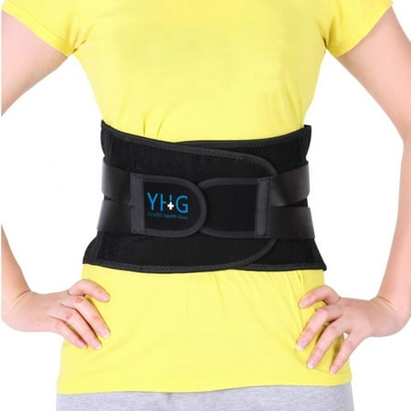 HERCHR Adjustable Lumbar Support Belt Lower Back Brace Posture Corrector Waist Wrap for Sciatica Back Pain Relief Postpartum Abdomen Shaping for Heavy Lifting, Workout, Fitness, Women