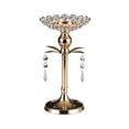 thumbnail image 4 of Candelabro de centro de mesa de candelabro de cristal para cena buffet aniversario 140x260mm Yuyangstore Porta vela, 4 of 8