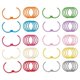 thumbnail image 3 of 50PCS Metallic Loose Leaf Binder Rings 1 1/5 Inch Colorful Book Rings, 3 of 5