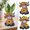 2Pcs Spring Cow Planter Under $5 a1, variant on BRELIL Spring Sunflower Cow Figurine, Durable Resin Flowerpot Planter for Calf Lovers, Highland Cow Decor for Home Garden Kitchen Office Desk, Unique Gift for Summer Mother's Day Easter