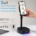 thumbnail image 2 of Soporte para teléfono celular con altavoz Bluetooth OLES Gifts, 2 of 8