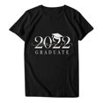 thumbnail image 4 of Pompotops T-Shirt Décontracté à Manches Courtes pour Femmes avec Imprimé Lettre, 4 of 7