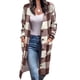 thumbnail image 1 of Ropa de abrigo con bolsillo, manga larga con botones, manga larga, frente abierto, prendas de vestir a cuadros, a medida para la perfección, 1 of 5