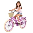 thumbnail image 5 of 20" Girls Bike for Kids Ages 7–10 Years Old, SHINPT Kids Bike with Basket & Rear Rack, Kids Bicycle with Kickstand & Adjustable Seat, Girls Bicycle 20 inch for Birthday Gift, Multiple Colors, 5 of 7