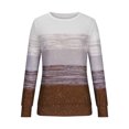 thumbnail image 4 of Besolor Hauts de Printemps Automne pour Femmes, Chemise à Manches Longues Imprimée Tendance, Blouse Décontractée Ample pour Dames, 4 of 6