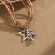 thumbnail image 4 of Heart Star Coral Pendant Necklace for Women Men Unique Double Heart Choker Party Wedding Jewelry Gift for Girls Teen, 4 of 4