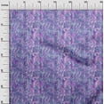 thumbnail image 2 of oneOone Cotton Jersey Medium Purple Fabric Flower Watercolor Sewing Craft Projects Fabric Prints By Yard 58 Inch Wide, 2 of 4